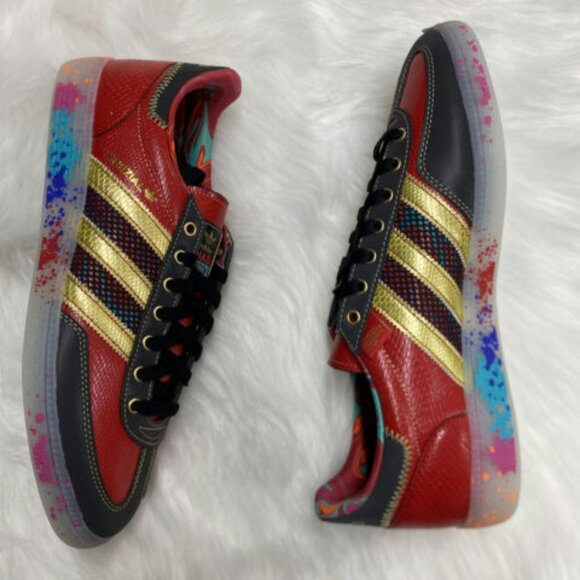 Adidas S.E.E.D. x Handball Spezial Mens Handball Shoes Black ID8617 NEW Multi Sz - Picture 4 of 5